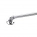 Naiture Brass Heavy Duty Shower Rod Support And Swivel Flange 48" Length And 1" Loop Chrome Finish - B01CEA9WDE